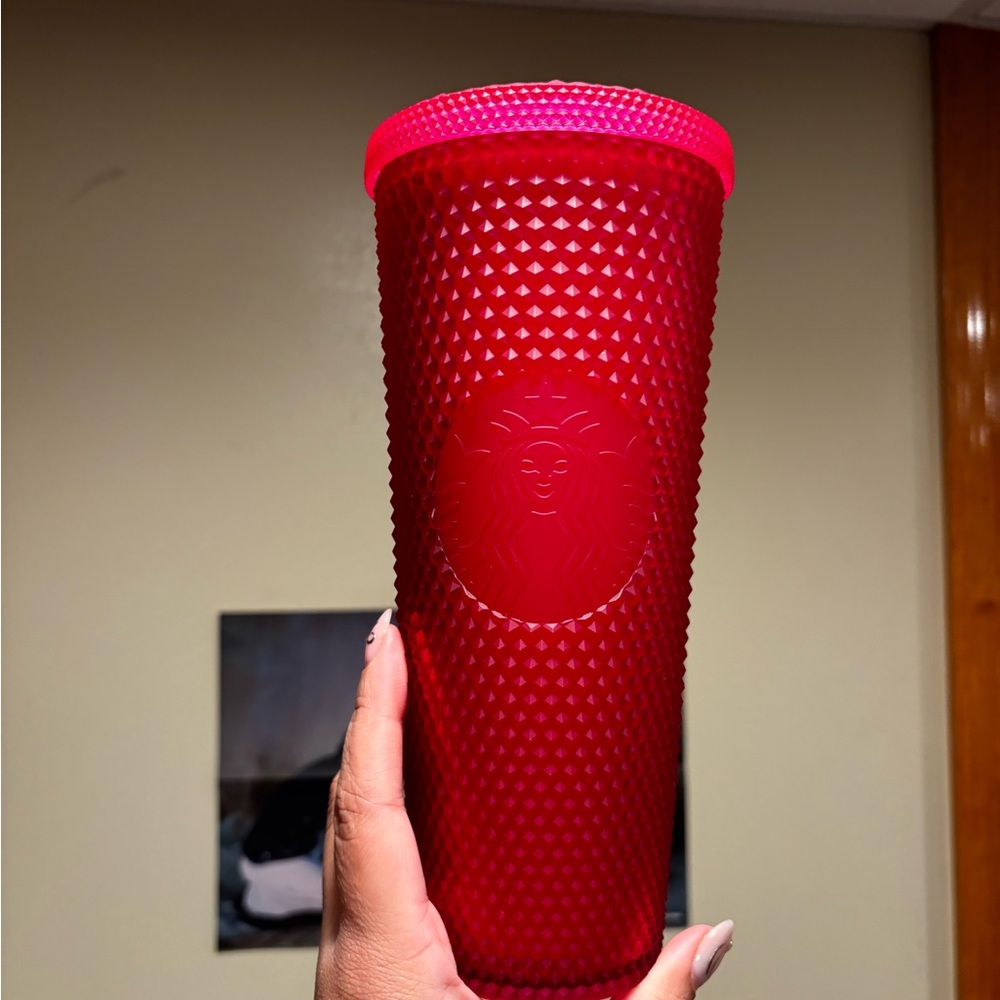 Starbucks 24oz pink  Textured Tumbler gently used